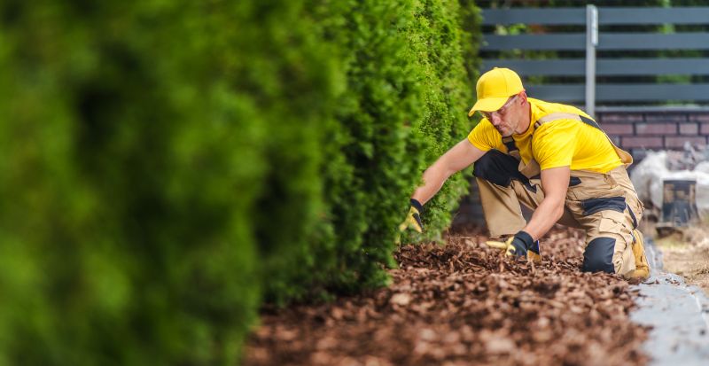 Cypress Mulch Spreading